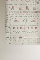 CHRISTMAS STITCHING WRAPPING PAPER