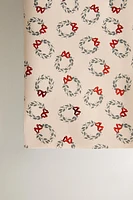 CHRISTMAS WREATH WRAPPING PAPER