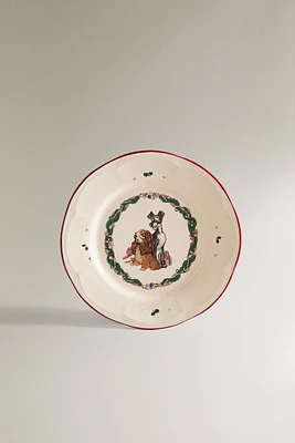 CHILDREN’S CHRISTMAS LADY AND THE TRAMP © DISNEY DINNER PLATE