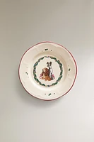 CHILDREN’S CHRISTMAS LADY AND THE TRAMP © DISNEY DINNER PLATE