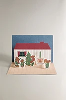 CHRISTMAS MOUSE FOLDING POSTCARD