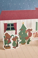 CHRISTMAS MOUSE FOLDING POSTCARD