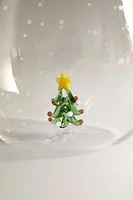 BOROSILICATE GLASS PITCHER WITH CHRISTMAS SNOWFLAKES