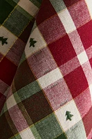 SET OF COTTON CHRISTMAS TREE KITCHEN TOWELS (SET OF 2)