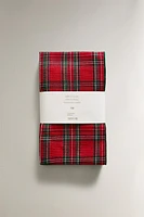 CHECK TARTAN WAFFLE-KNIT CHRISTMAS KITCHEN TOWELS (SET OF 2)