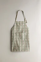 CHRISTMAS HEARTS COTTON APRON