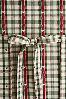 CHRISTMAS HEARTS COTTON APRON