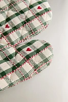 CHRISTMAS HEARTS COTTON OVEN MITT