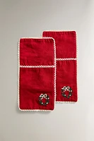 CHRISTMAS COTTON FLATWARE BAG