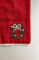 CHRISTMAS COTTON FLATWARE BAG