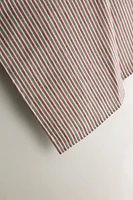 STRIPED LINEN CHRISTMAS KITCHEN TOWEL