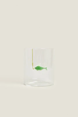 BOROSILICATE GLASS FISH TUMBLER