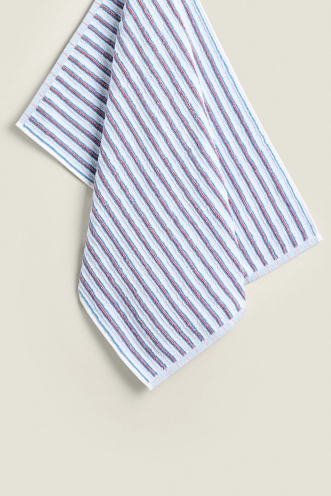 STRIPED COTTON TERRYCLOTH KITCHEN TOWEL