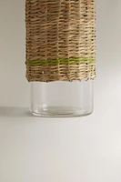 GLASS RATTAN CRUET