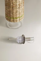 GLASS RATTAN CRUET