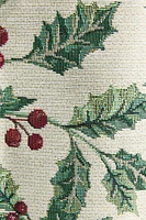 CHRISTMAS POINSETTIA JACQUARD KITCHEN APRON