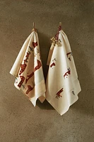 PACK OF CHRISTMAS HOUSE PRINT KITCHEN TOWELS (PACK OF 2)