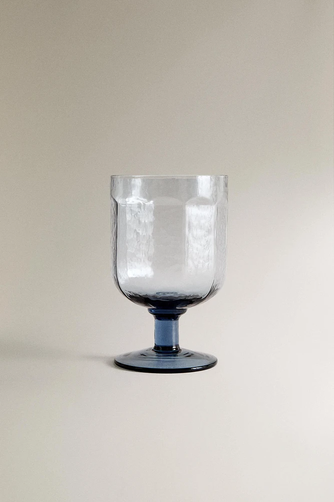 HAMMERED WINE GLASS