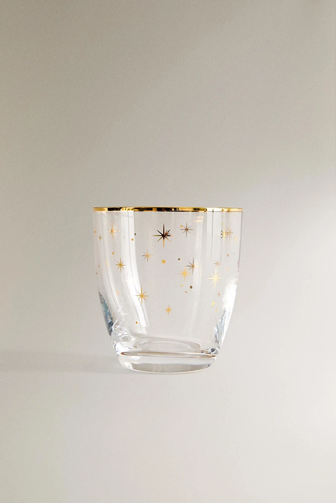 CHRISTMAS CRYSTALLINE STAR TUMBLER