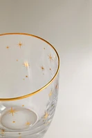 CHRISTMAS CRYSTALLINE STAR TUMBLER