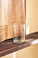 ENGRAVED FLORAL GLASS TUMBLER