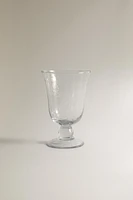 ENGRAVED FLORAL GLASS