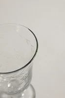 ENGRAVED FLORAL GLASS