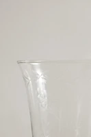 ENGRAVED FLORAL GLASS