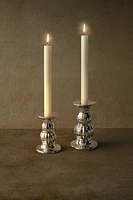 METALLIC CHRISTMAS PORCELAIN TEALIGHT HOLDER