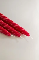 SET OF LONG TWISTED CHRISTMAS CANDLES (SET OF 3)