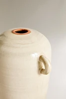 CERAMIC VASE WITH HANDLES