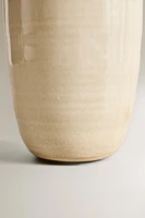 CERAMIC VASE WITH HANDLES