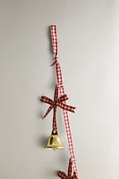 GINGHAM CHRISTMAS BELL GARLAND