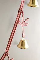 GINGHAM CHRISTMAS BELL GARLAND