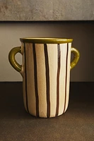 CERAMIC VASE WITH HANDLES