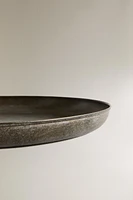 DECORATIVE ROUND METALLIC TRAY