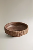 CERAMIC BOWL WITH SQUARES