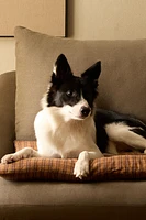 CHECKED FLOOR CUSHION FOR PETS