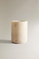 MARBLE EFFECT RESIN TOOTHBRUSH CUP
