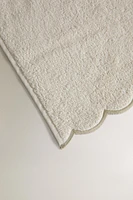 SCALLOPED COTTON BATH TOWEL