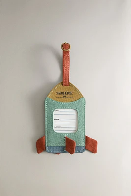 CHILDREN’S ROCKET LUGGAGE TAG