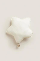 CHILDREN'S MUSLIN STAR THROW PILLOW