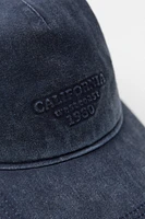 RAISED TEXT TWILL CAP