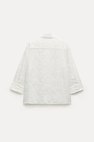 EMBROIDERED POPLIN SHIRT ZW COLLECTION