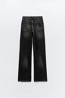 FULL LENGTH TRF MID-RISE WIDE LEG JEANS