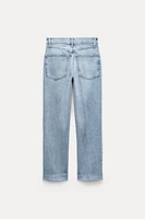 ZW COLLECTION HIGH WAIST CROPPED BOOTCUT JEANS