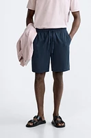 VISCOSE - LINEN SHORTS