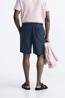 VISCOSE - LINEN SHORTS