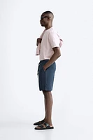 VISCOSE - LINEN SHORTS