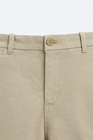 STRUCTURED CHINO BERMUDA SHORTS